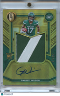 Garrett Wilson 2022 Gold Standard Auto Autograph Patch RC JERSEY # Jets 17/49