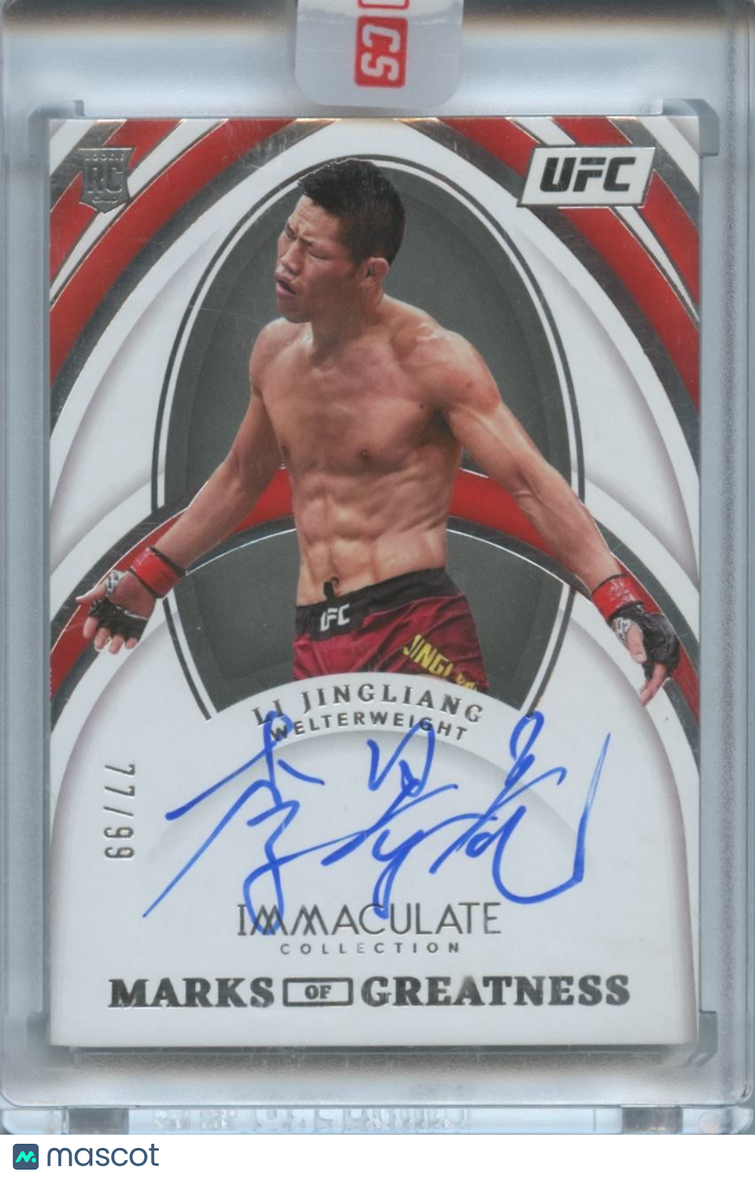 Li JingLiang 2022 Immaculate Marks of Greatness Auto Autograph RC Rookie UFC MMA