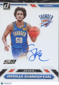 Jeremiah Robinson-Earl 2021-22 Donruss Next Day Auto Autograph SSP RC Thunder