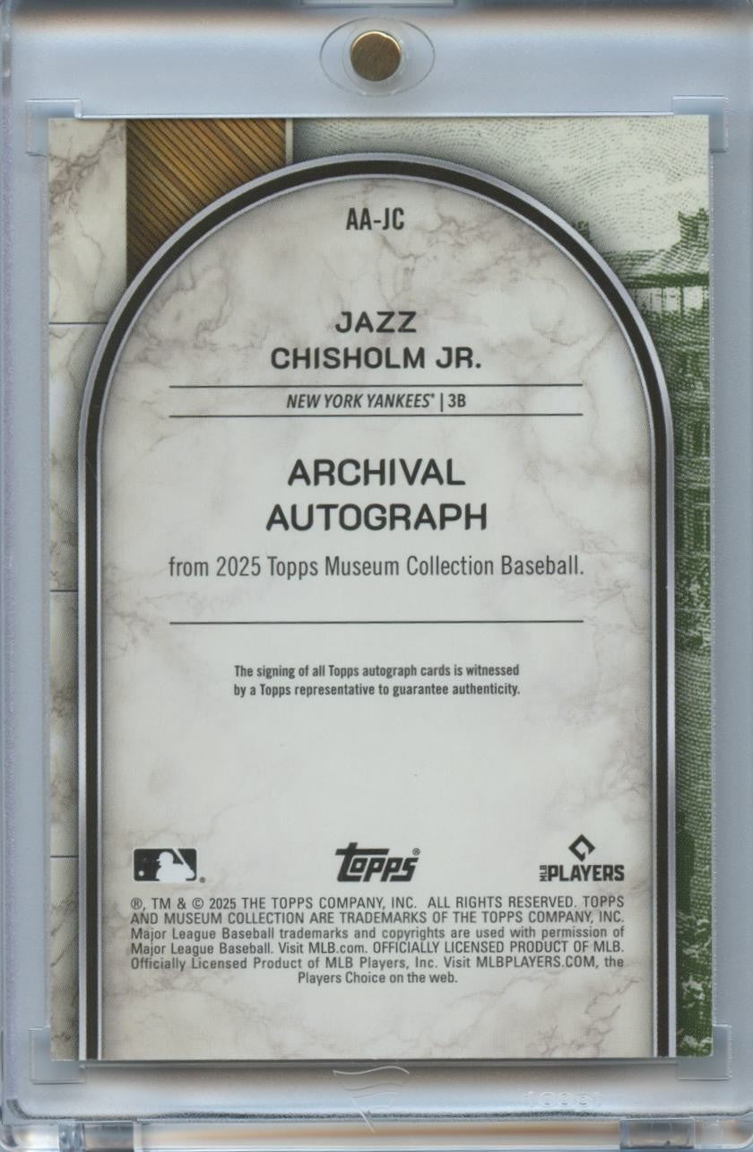 Jazz Chisholm Jr. 2025 Museum Collection on card Auto Autograph NY Yankees /149