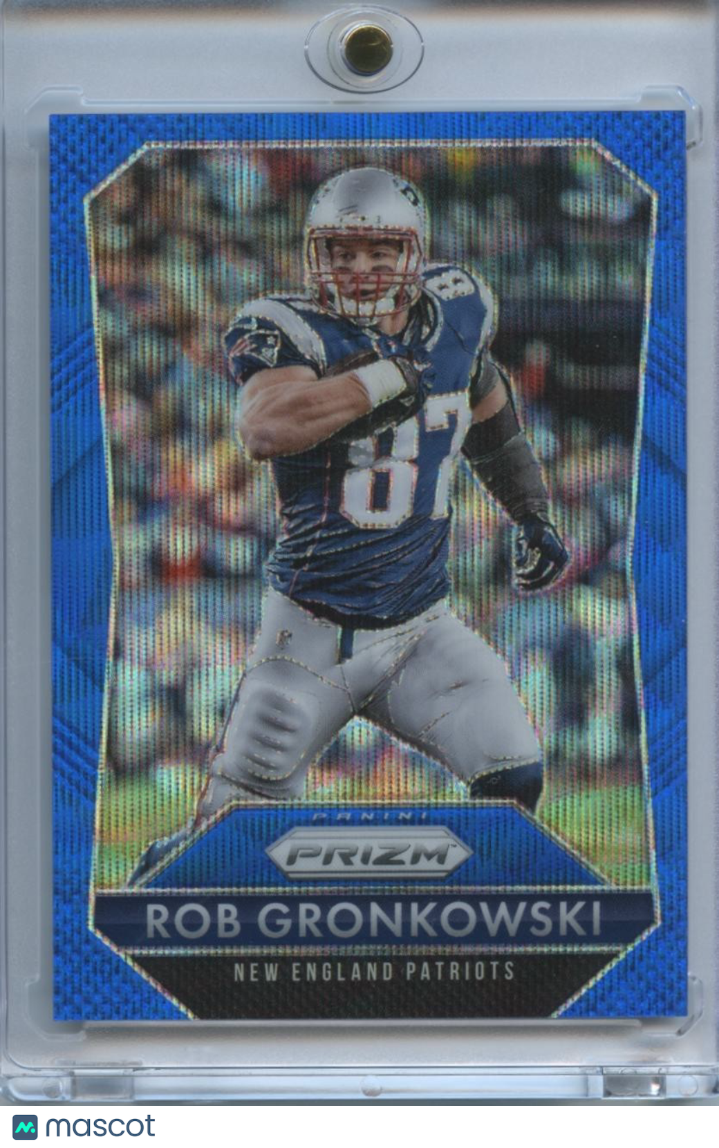 Rob Gronkowski 2015 Prizm Blue Wave Prizm New England Patriots 19/150