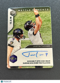 Justin Tucker 2020 Elements Mettle Moments Auto Autograph Ravens 51/75