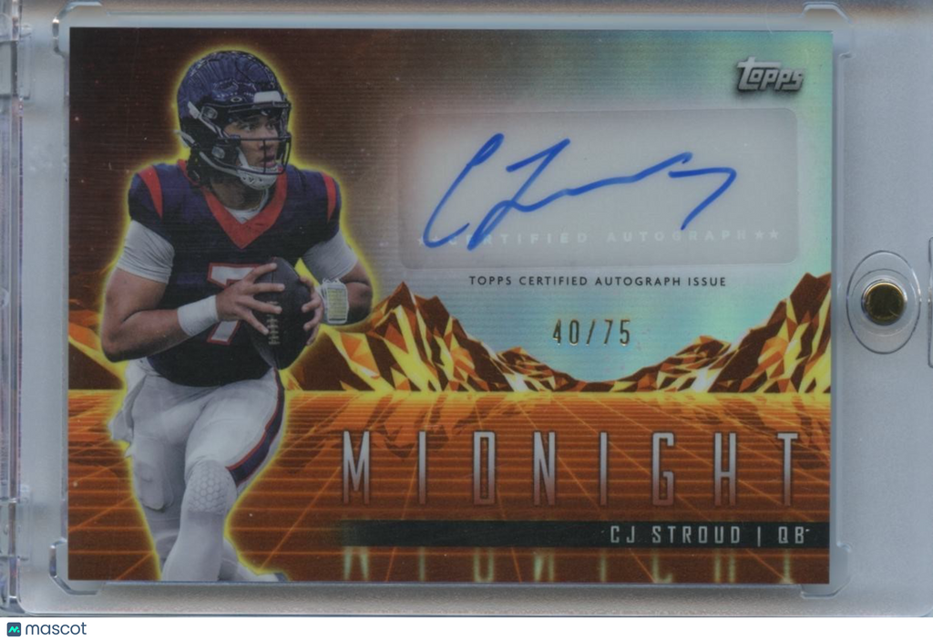 C.J. Stroud 2024 Topps Midnight Auto Autograph Houston Texans 40/75