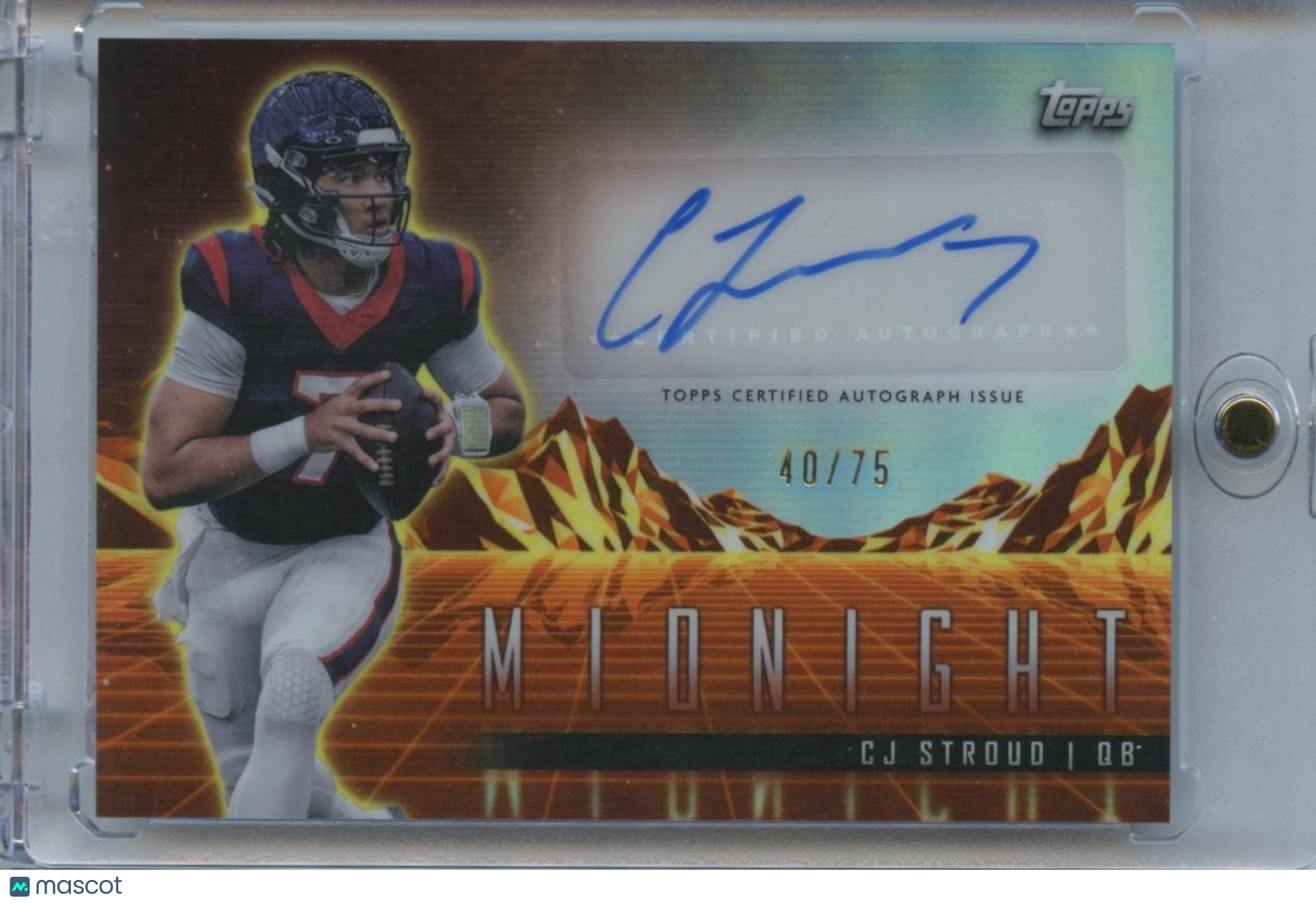 C.J. Stroud 2024 Topps Midnight Auto Autograph Houston Texans 40/75