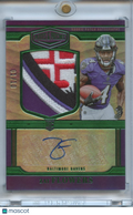 Zay Flowers 2023 Plates & Patches Auto Autograph LOGO Patch RC Ravens 1/10