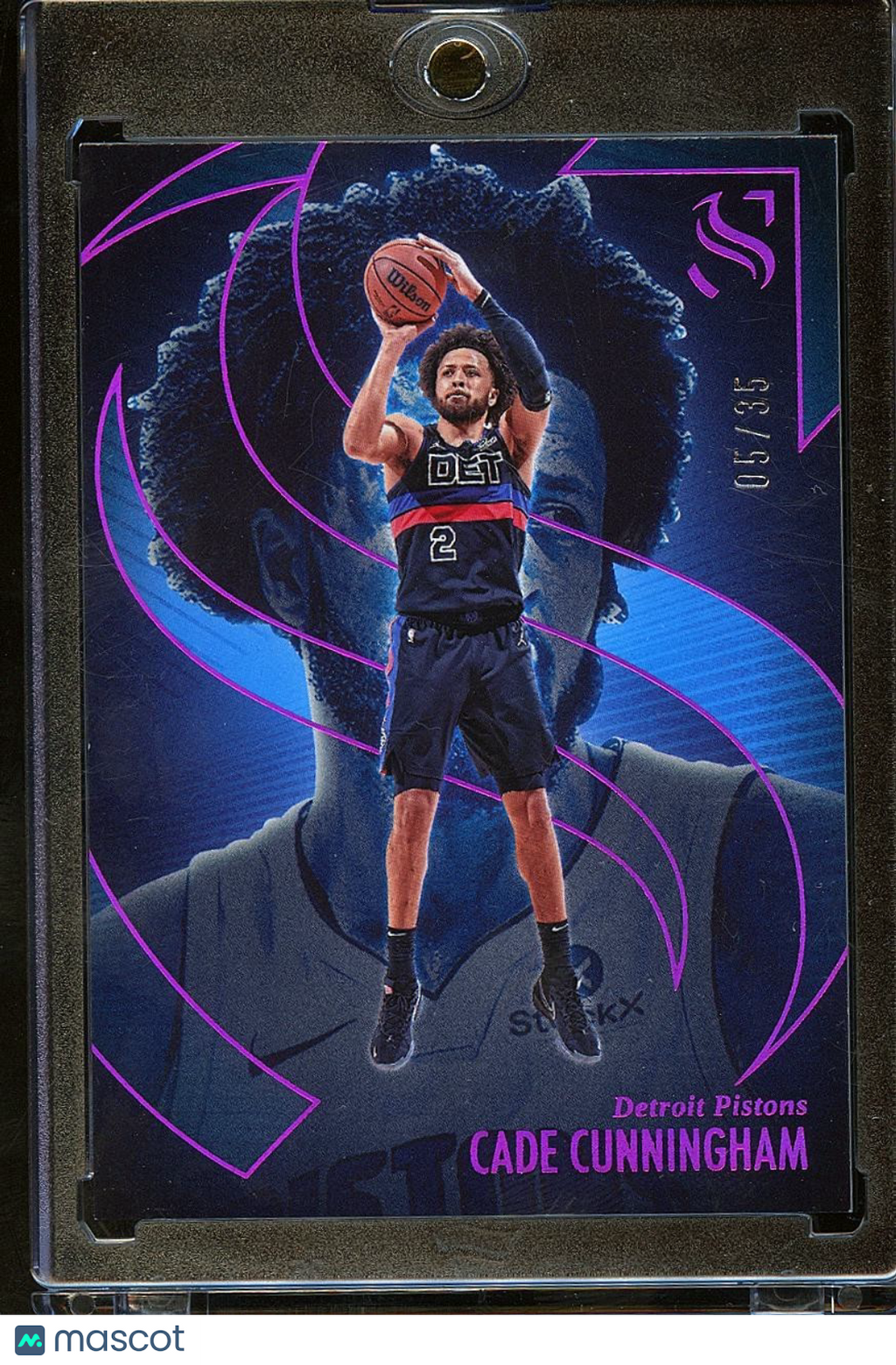 Cade Cunningham 2024-25 Silhouette Pink Parallel Detroit Tigers 5/35 #50