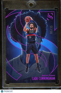 Cade Cunningham 2024-25 Silhouette Pink Parallel Detroit Tigers 5/35 #50