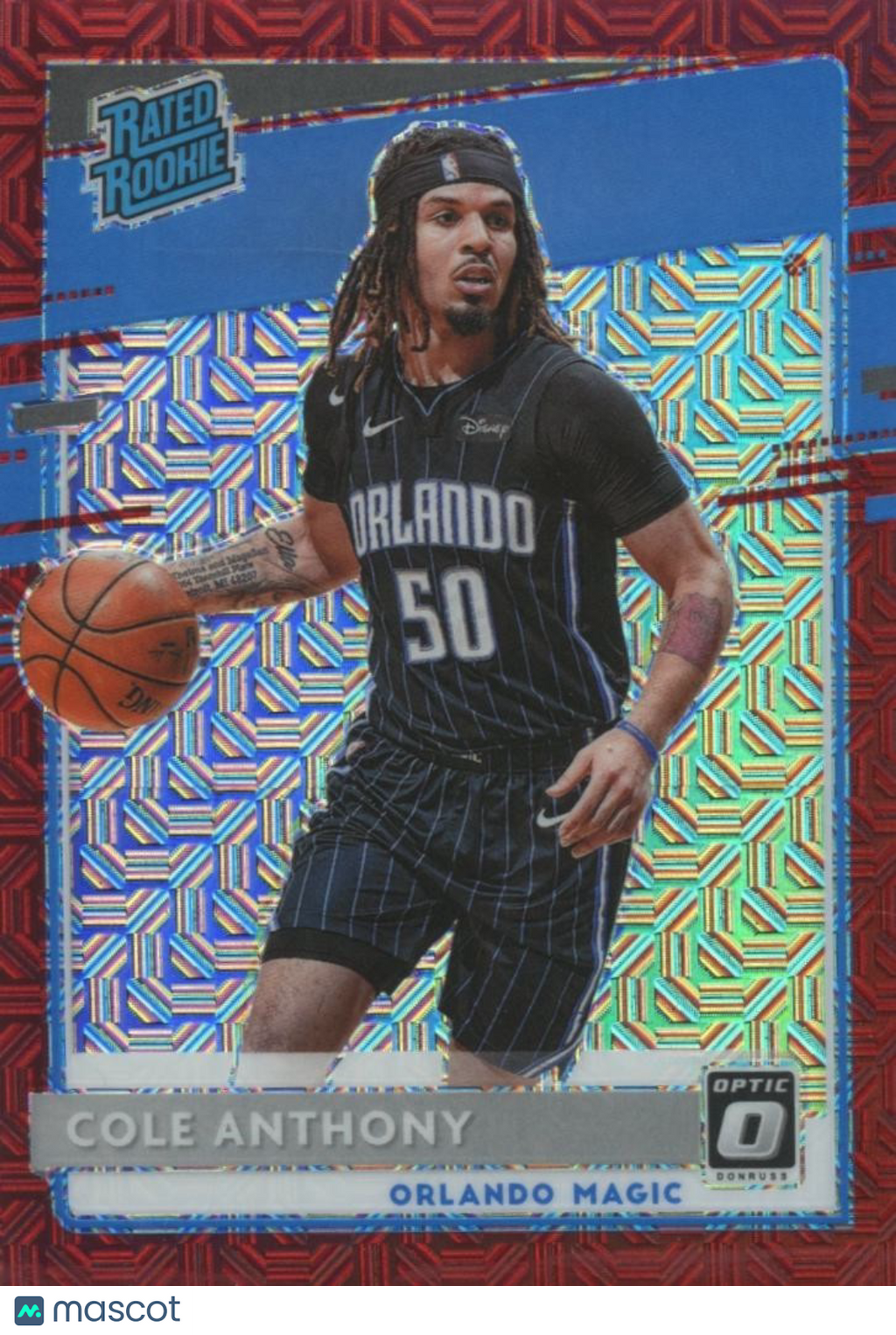 Cole Anthony 2020-21 Optic Red Mojo Prizm Rated Rookie RC Magic 53/88