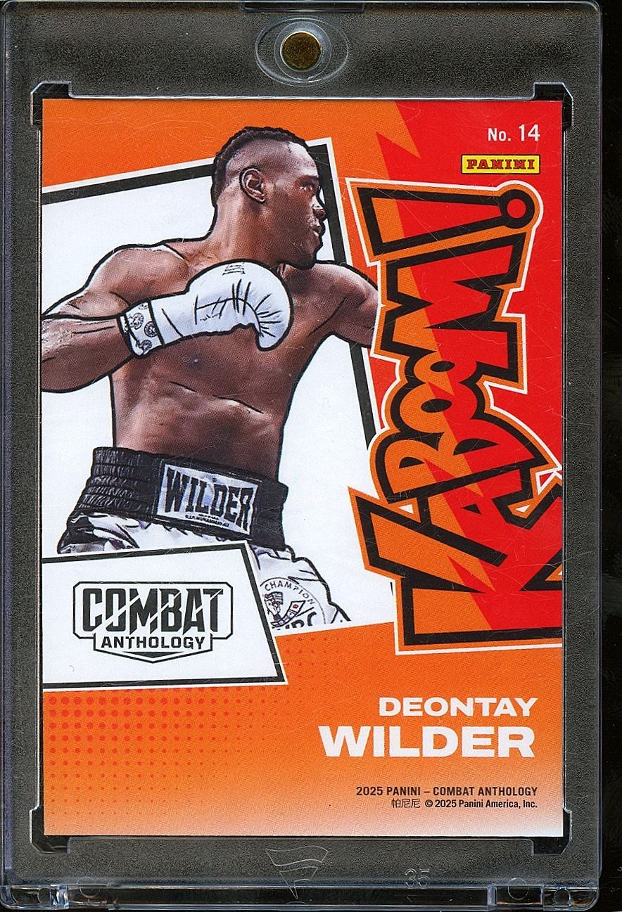 Deontay Wilder 2025 Combat Anthology KABOOM! SSP CASE HIT Boxing #14