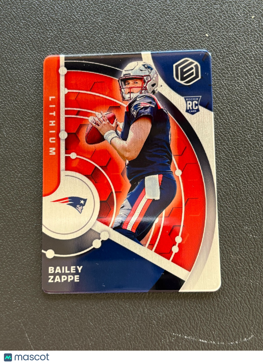 Bailey Zappe 2022 Elements Lithium SSP Rookie RC New England Patriots 1/3
