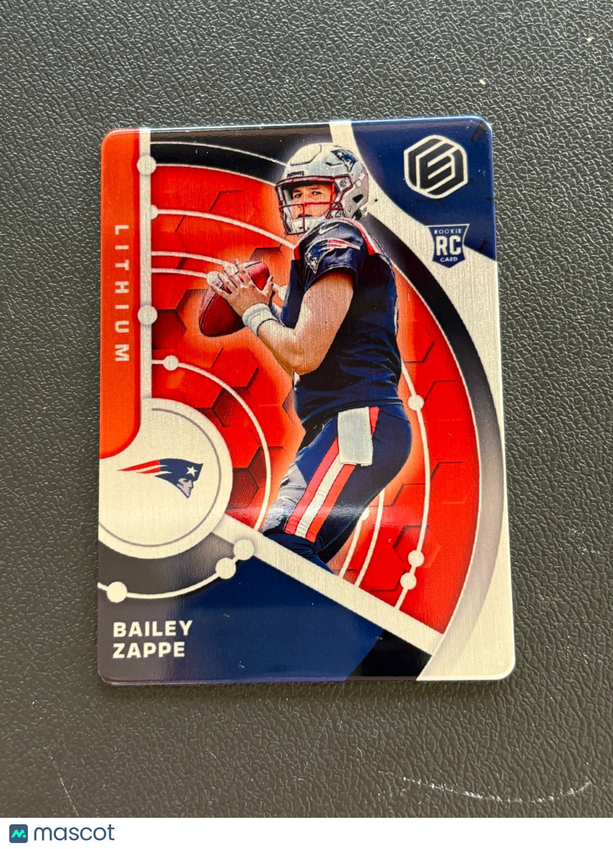 Bailey Zappe 2022 Elements Lithium SSP Rookie RC New England Patriots 1/3