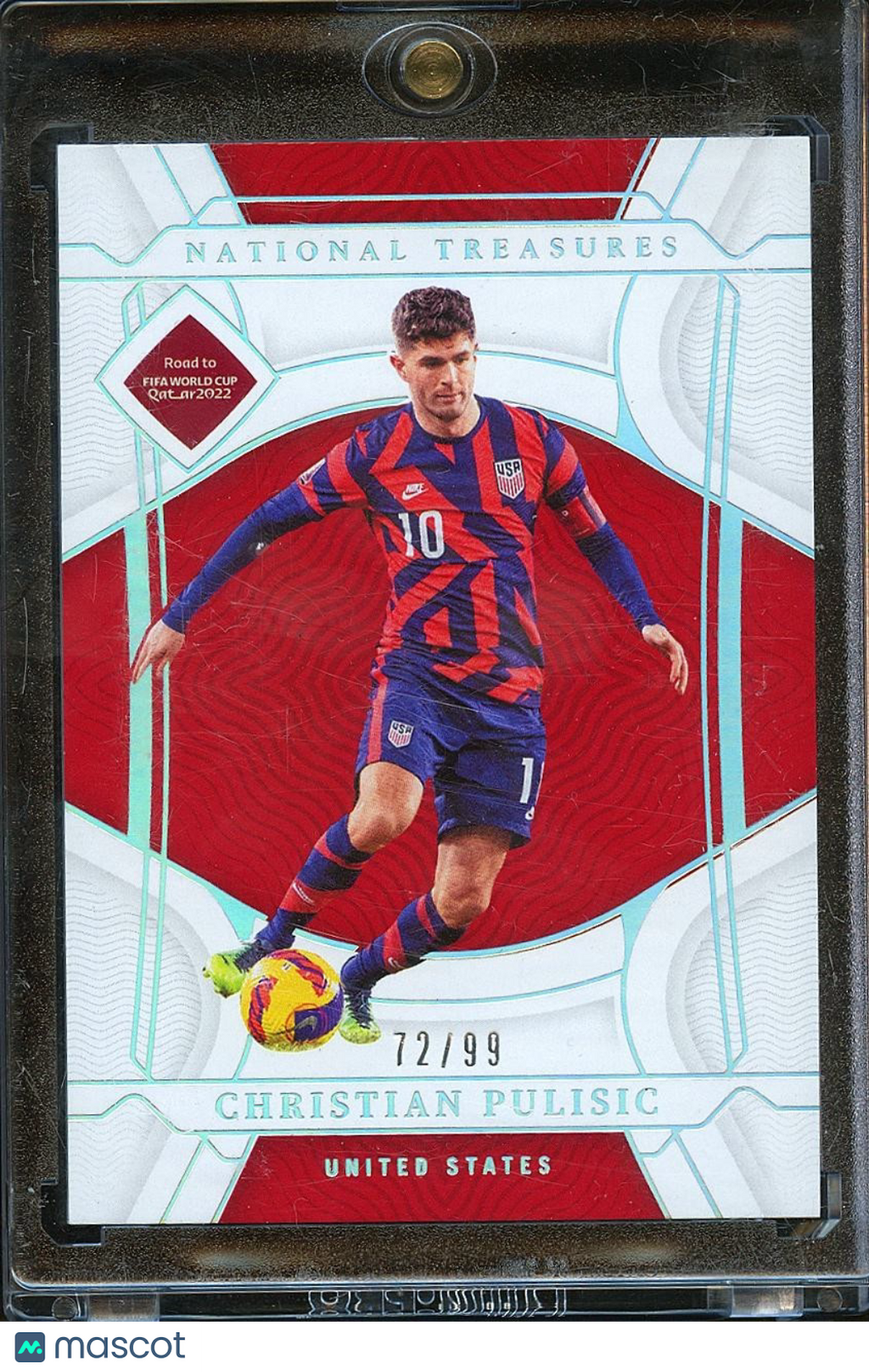 Christian Pulisic 2022 National Treasures Card USA United States 72/99 #140