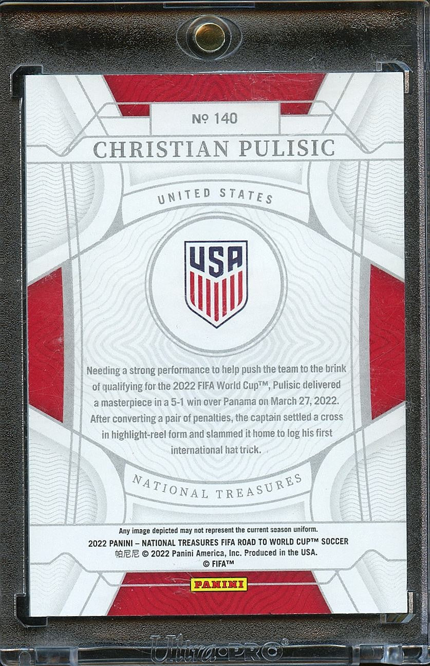 Christian Pulisic 2022 National Treasures Card USA United States 72/99 #140
