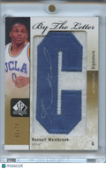 Russell Westbrook 2011-12 SP Authentic Auto Autograph "C" Patch UCLA 1/75