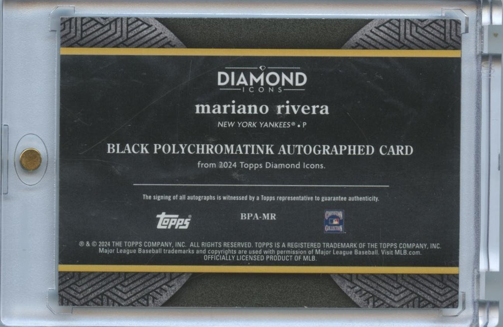 Mariano Rivera 2024 Diamond Icons Auto Autograph New York Yankees 6/10