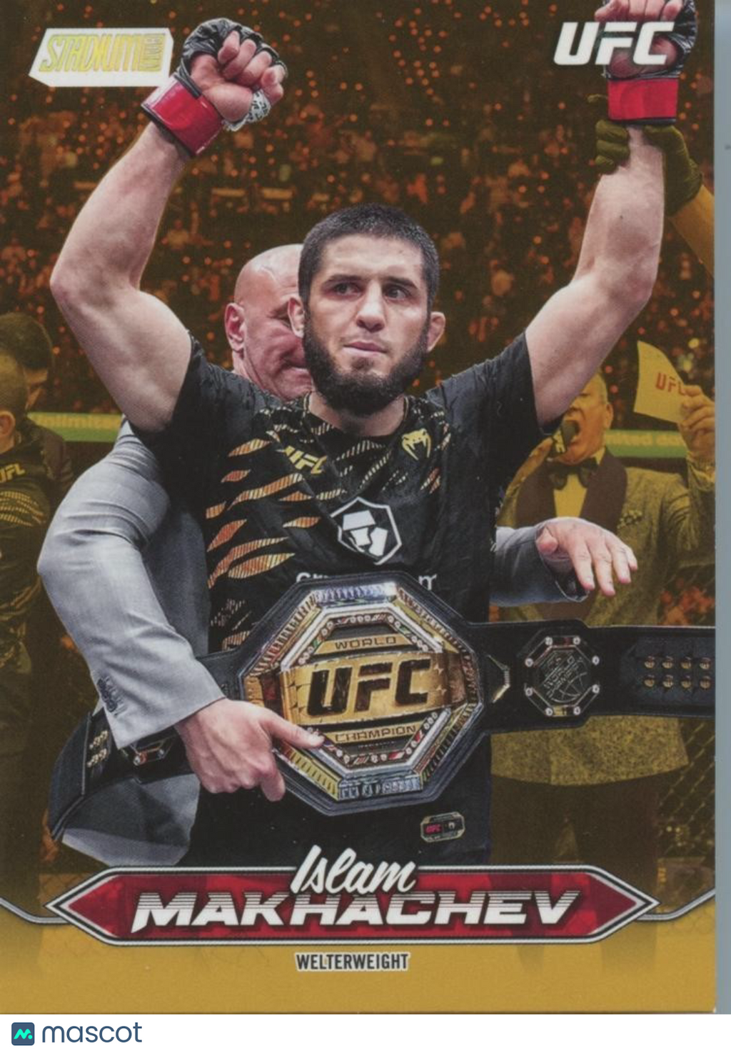Islam Makhachev 2025 Topps Statium Club GOLD Foil SHORTPRINT SSP UFC MMA #1