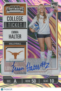 Emma Halter 2025 Contenders Auto Autograph Rookie RC Texas Longhorns 187/199