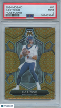 C.J. Stroud 2024 Mosaic Honeycomb Prizm SSP SHORTPRINT Houston Texans PSA 9