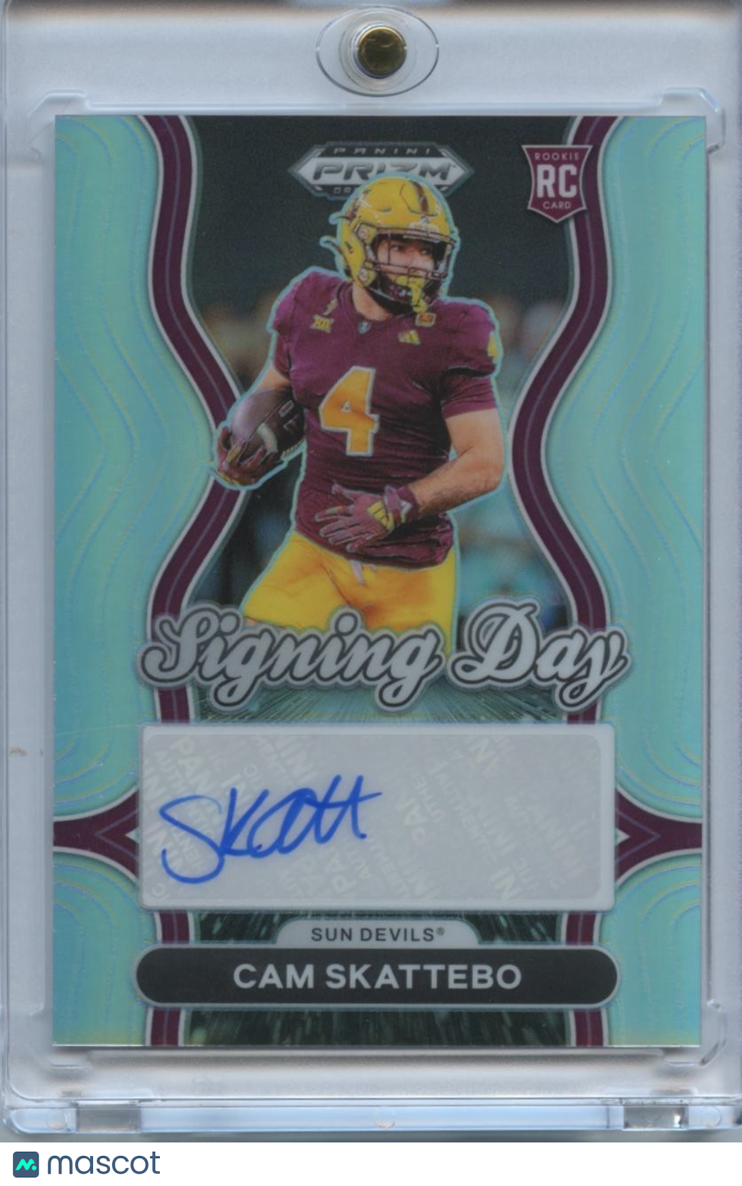 Cam Skattebo 2025 Prizm Draft Silver Auto Autograph RC Arizona State Giants