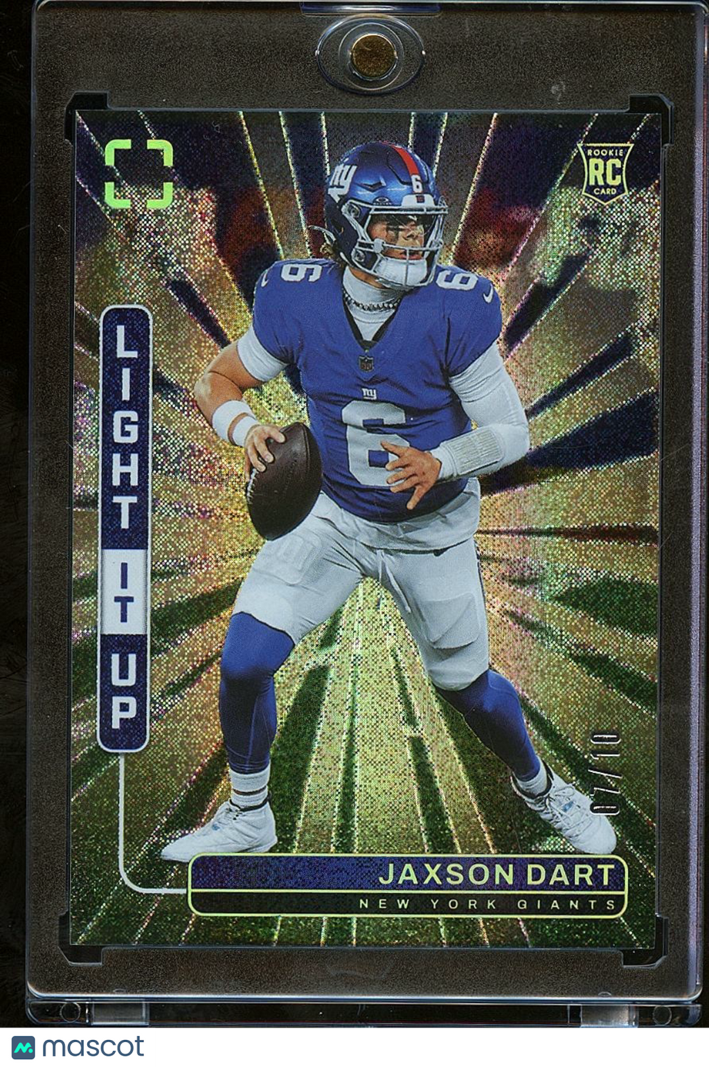Jaxson Dart 2025 Photogenic Light It Up SSP Rookie RC New York Giants 7/10