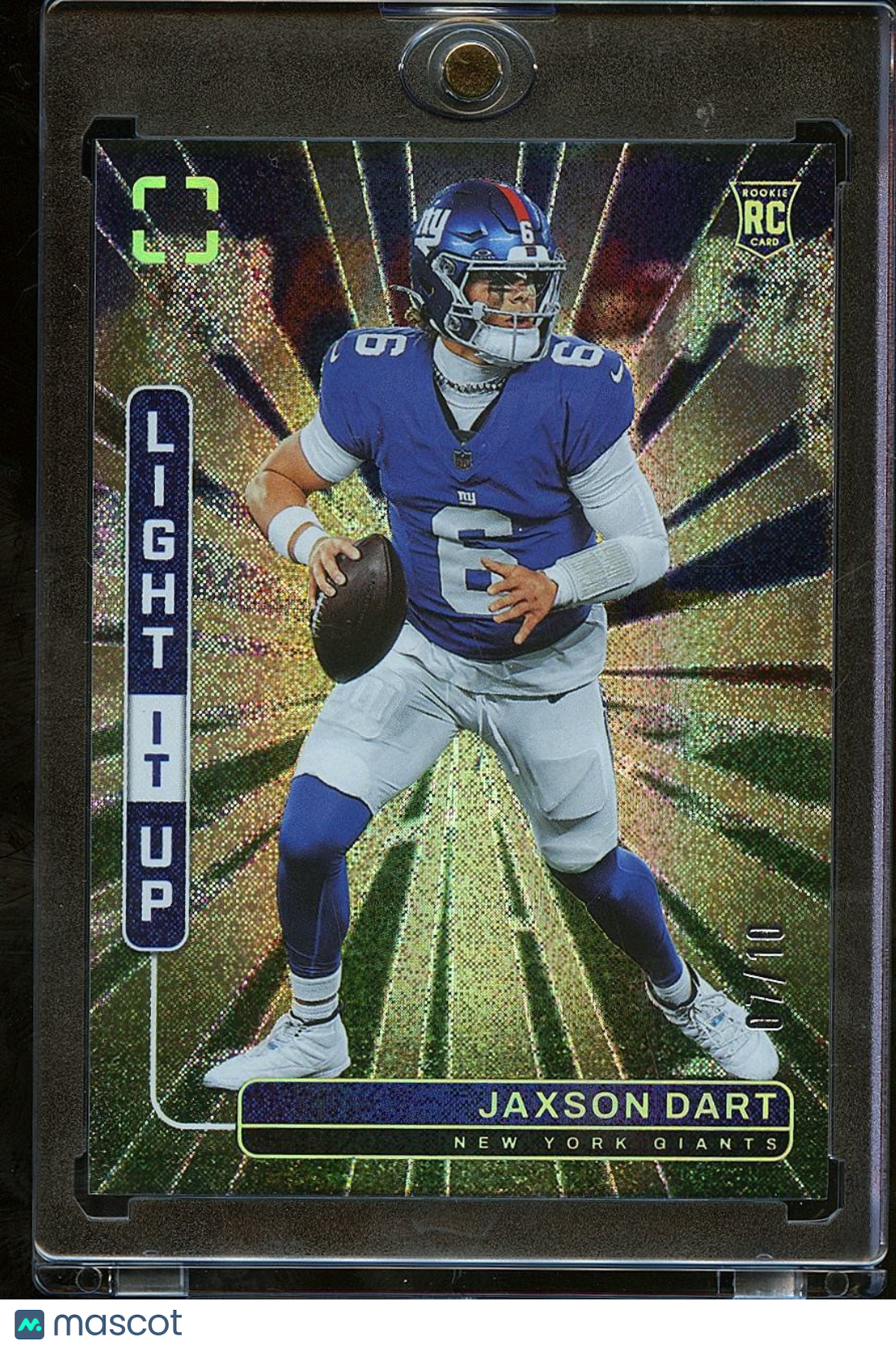 Jaxson Dart 2025 Photogenic Light It Up SSP Rookie RC New York Giants 7/10