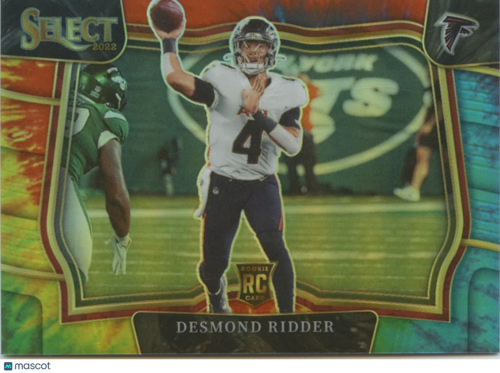 Desmond Ridder 2022 Select Field Level Tie-Dye Prizm Rookie RC Falcons 11/25