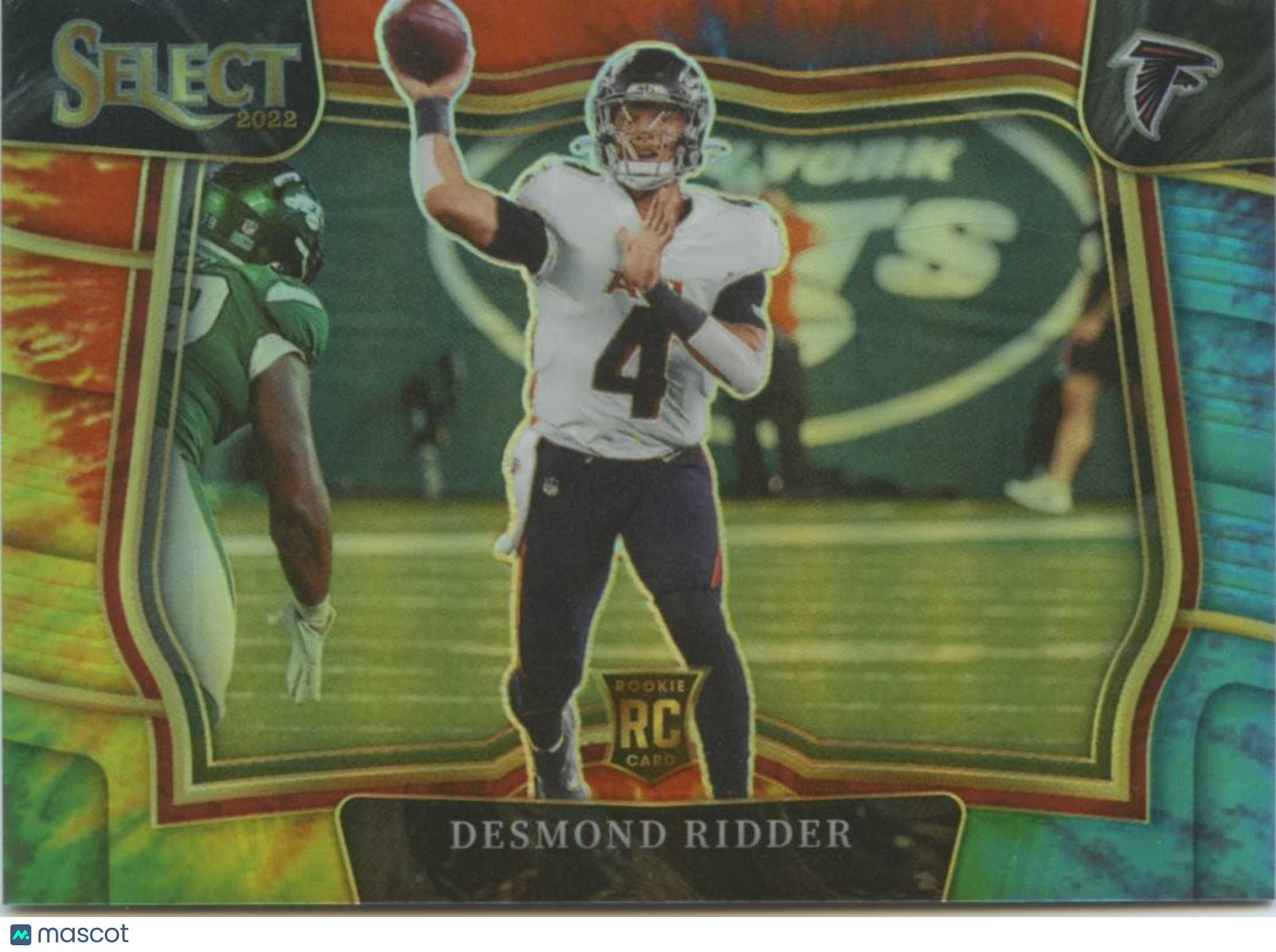 Desmond Ridder 2022 Select Field Level Tie-Dye Prizm Rookie RC Falcons 11/25