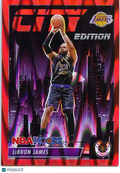 Lebron James 2023-24 NBA Hoops City Edition Red Prizm LA Lakers 115/199