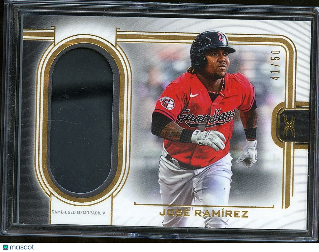 Jose Ramirez 2023 Definitive Game Used Helmet Relic Cleveland Guardians 41/50
