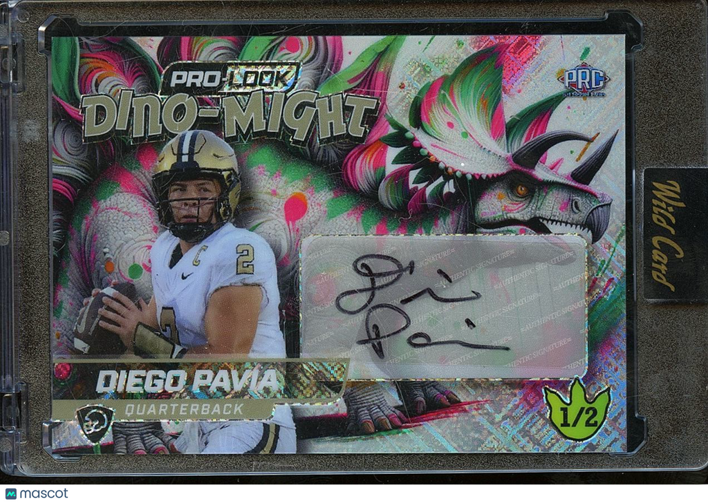 Diego Pavia 2025 Wild Card Auto Autograph RC Rookie Vanderbilt 1/2