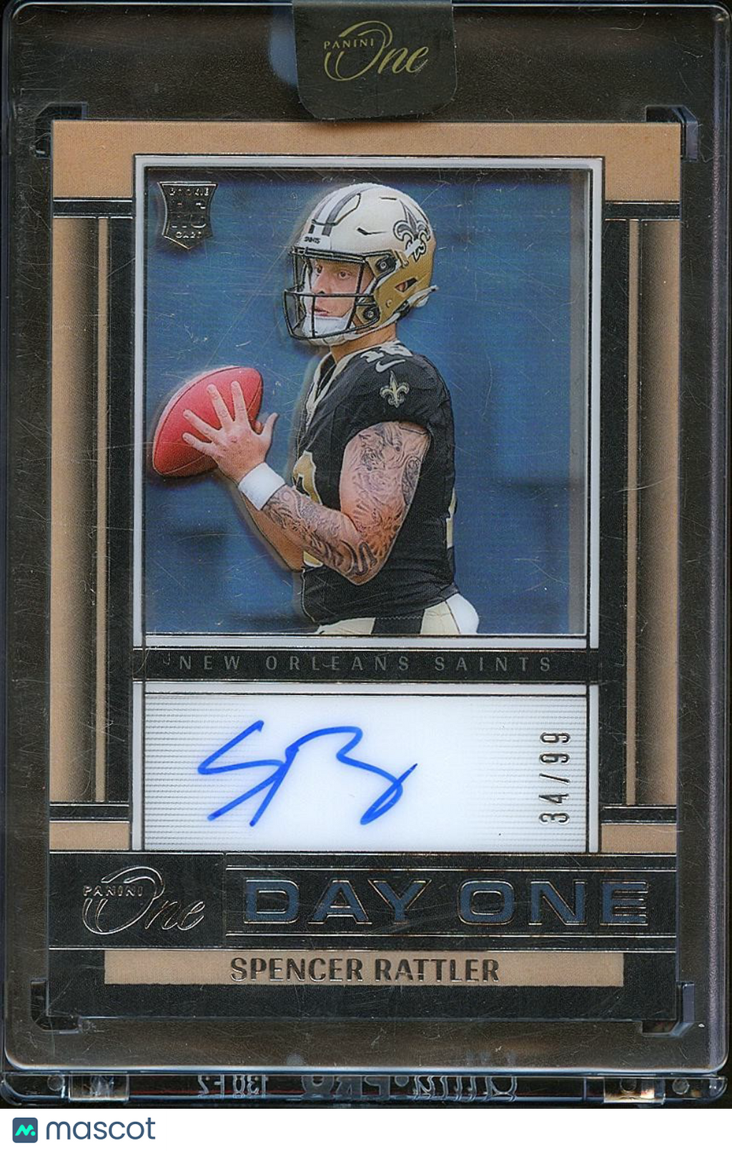 Spencer Rattler 2024 Panini One Auto Autograph RC New Orleans Saints 34/99