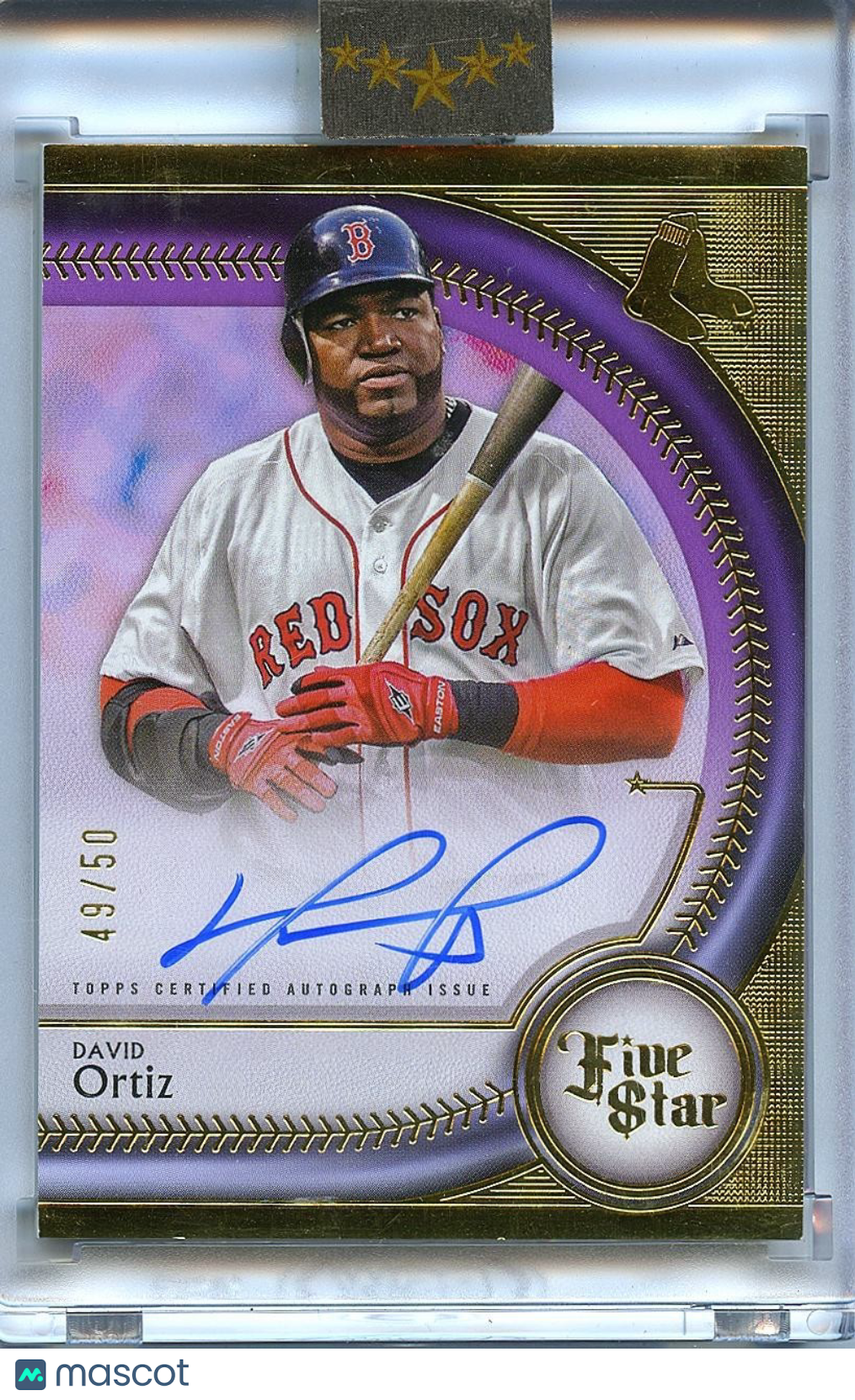 David Ortiz 2024 Topps Five Star on Card Auto Autograph Boston Red Sox 49/50