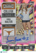 Emma Halter 2025 Contenders PINK Auto Autograph Rookie RC Texas Longhorns 96/99