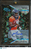 Marvin Mims 2023 Black Auto Autograph Rookie RC 1/1 Denver Broncos OU Sooners
