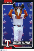 Rangers Captain 2026 Topps 76 Mascot Black Foil Texas Rangers 2/10 #M12