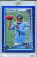 Cam Ward 2025 Optic Rated Rookie Blue Mojo Prizm RC SSP Tennessee Titans 27/55