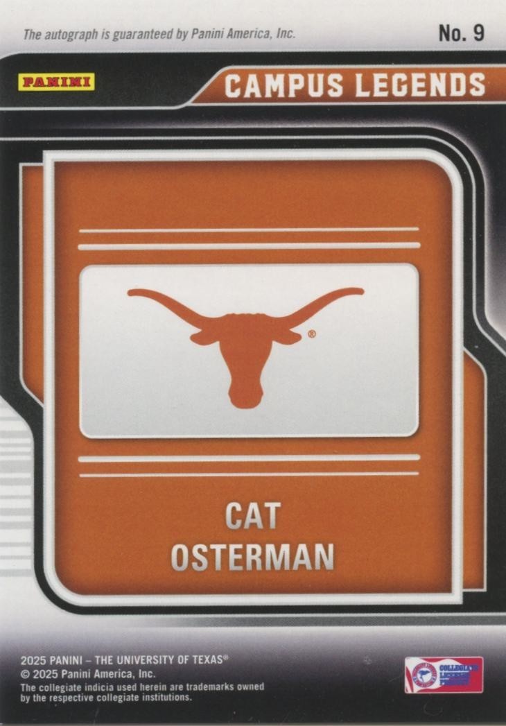 Cat Osterman 2025 Contenders Auto Autograph Pink Texas Longhorns 3/99