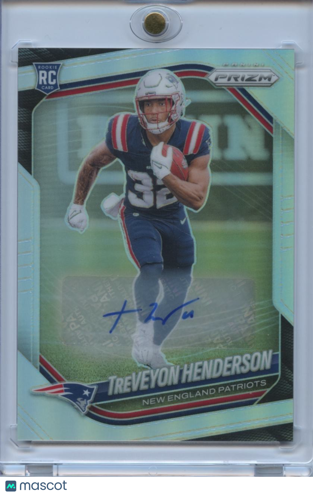 Treveyon Henderson 2025 Prizm Silver Auto Autograph RC Rookie NE Patriots