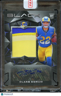 Blake Corum 2024 Black Auto Autograph Patch RC Rookie Los Angeles Rams 9/249