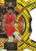 Shaedon Sharpe 2023-24 Select GOLD Prizm Die-Cut Trail Blazers 6/10 #186