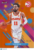 Trae Young 2025-26 Topps Finest Orange Refractor Atlanta Hawks 20/25