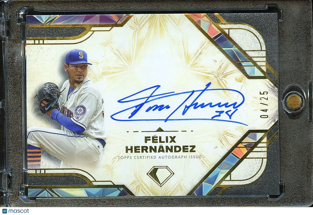 Felix Hernandez Diamond Icons Autohgraph 04/25 Mariners