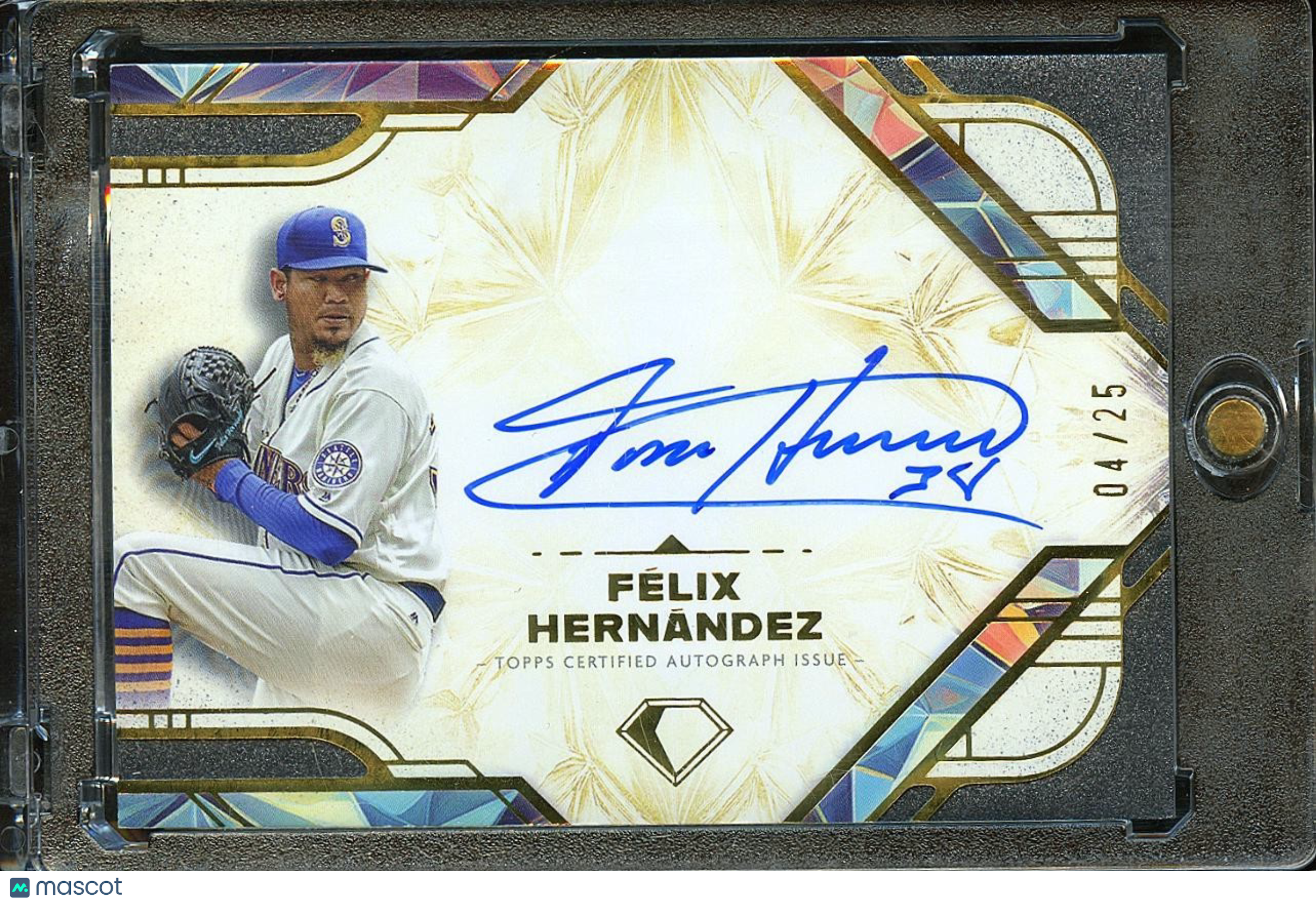 Felix Hernandez Diamond Icons Autohgraph 04/25 Mariners