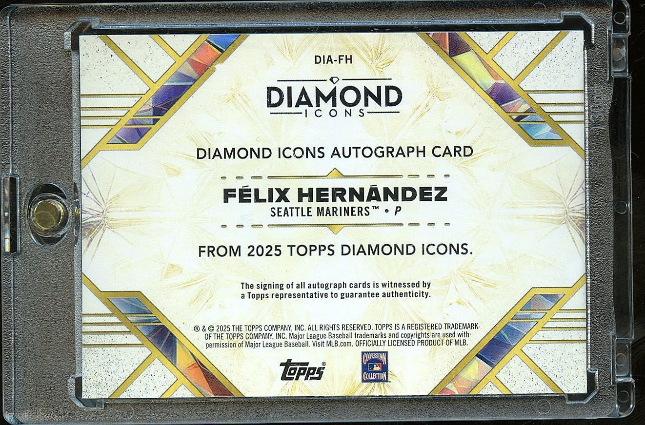 Felix Hernandez Diamond Icons Autohgraph 04/25 Mariners