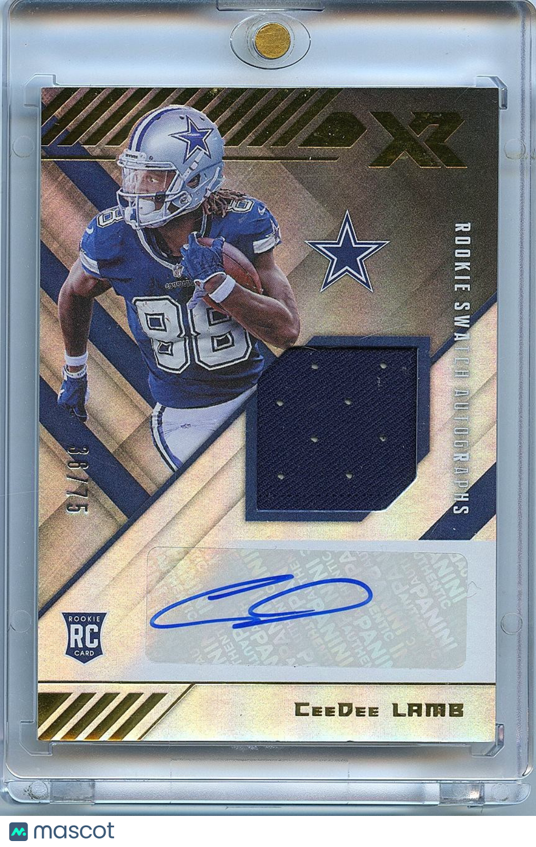 Ceedee Lamb 2020 XR Auto Autograph Patch Rookie RC Dallas Cowboys 36/75