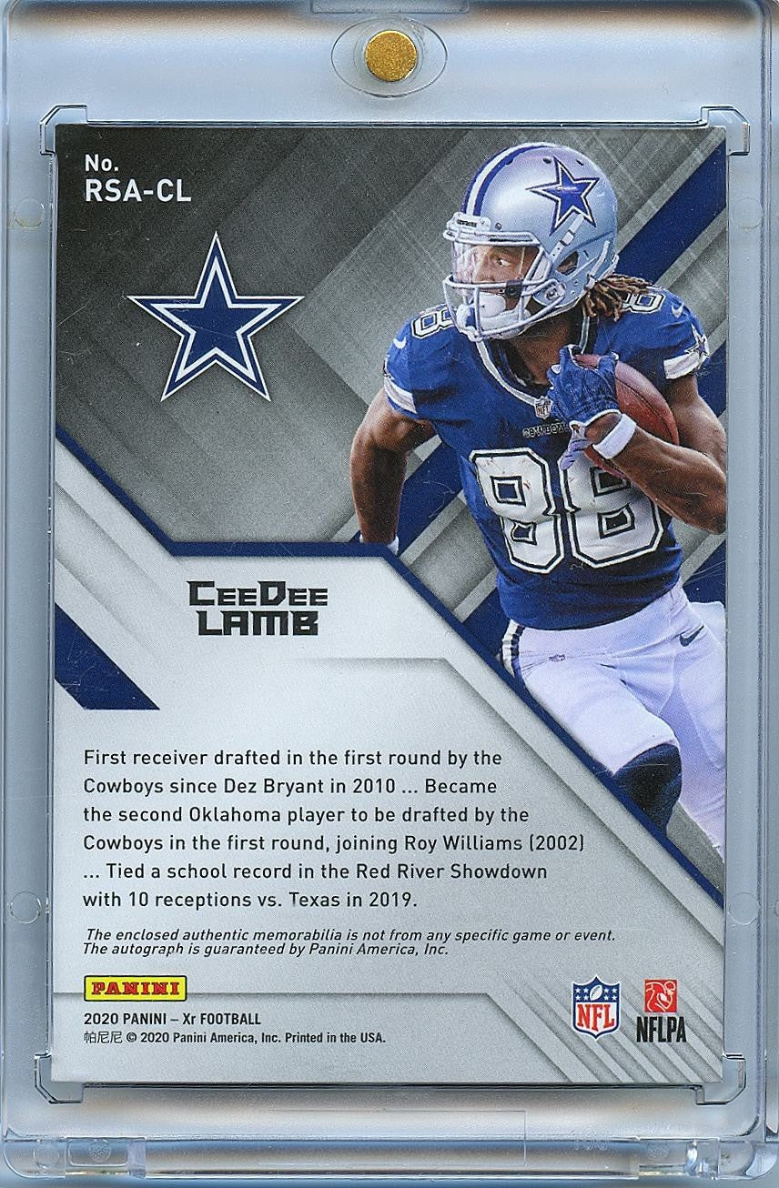 Ceedee Lamb 2020 XR Auto Autograph Patch Rookie RC Dallas Cowboys 36/75