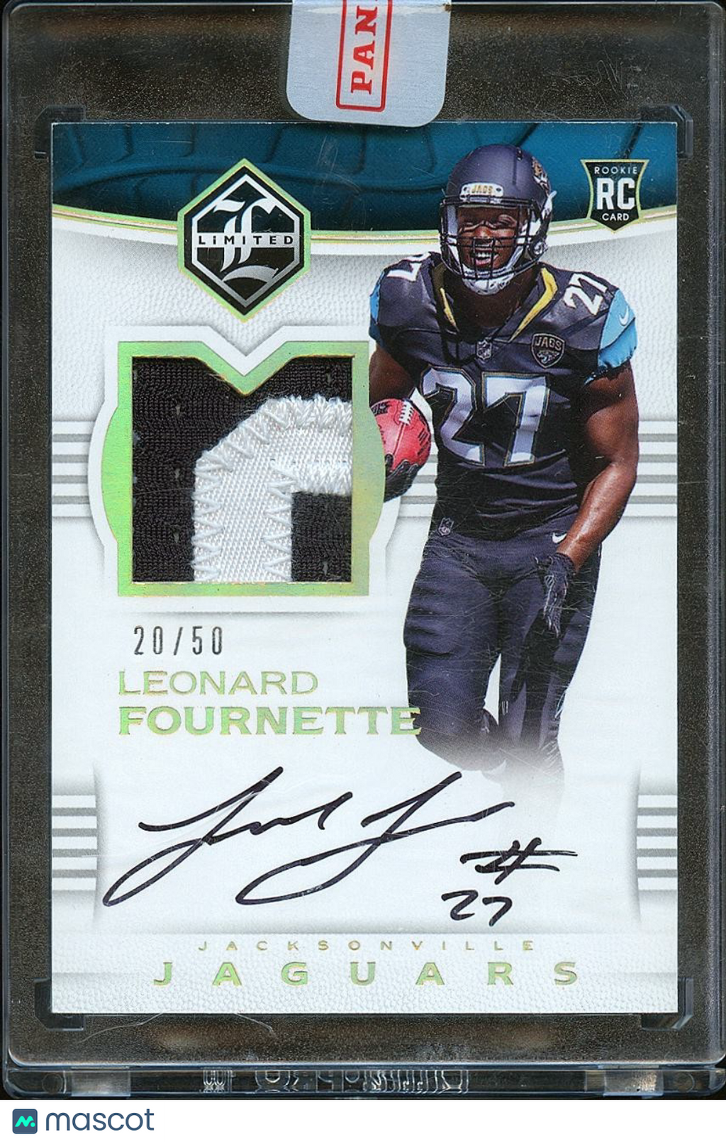Leonard Fournette 2017 Limited Auto Autograph Patch RC Rookie Jaguars 20/50