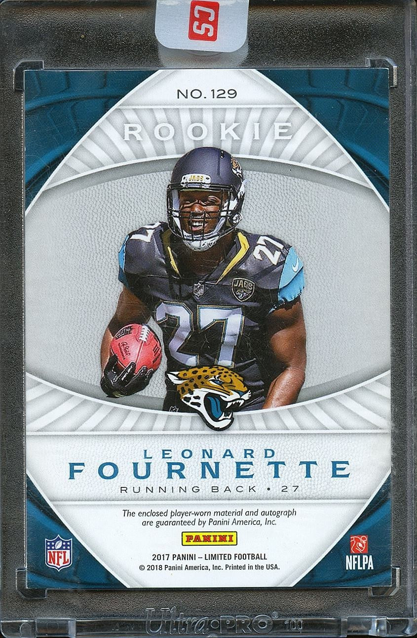 Leonard Fournette 2017 Limited Auto Autograph Patch RC Rookie Jaguars 20/50