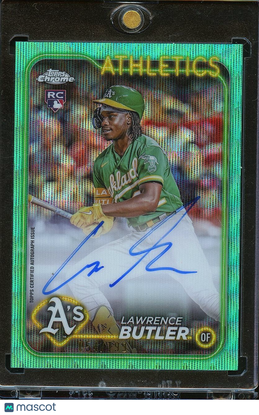 Lawrence Butler 2024 Topps Chrome Auto Autograph RC Rookie Athletics 54/199