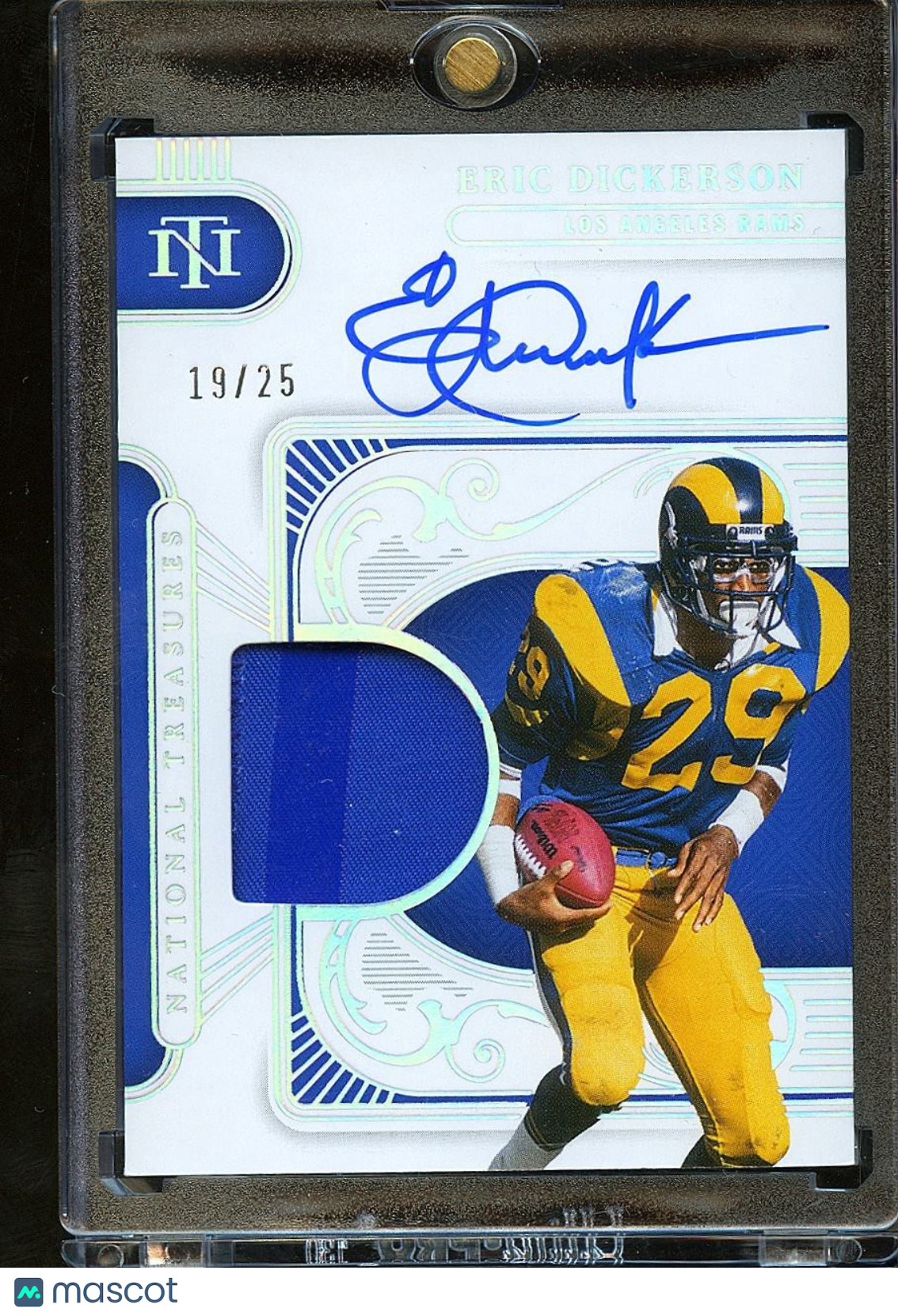 Eric Dickerson 2025 National Treasures Auto Autograph Glove Patch Rams 19/25